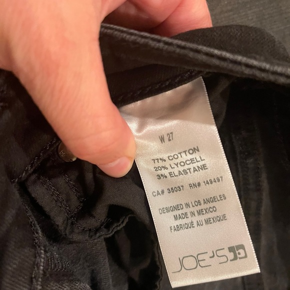 JOES size 27 W black jeans - Picture 2 of 5